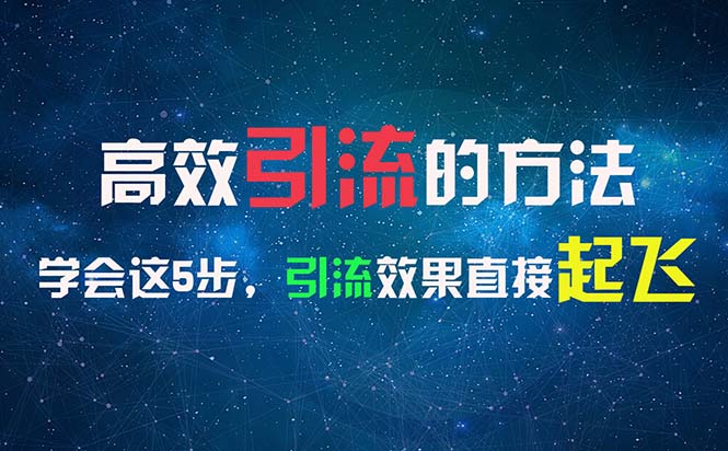 高效引流的方法，可以帮助你日引300+创业粉，一年轻松收入30万，比打工强-流星社区